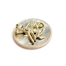 Load image into Gallery viewer, 10k yellow Gold Egyptian eye of Horus protection Pendant fine jewelry 1g
