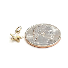 Load image into Gallery viewer, 14k yellow gold tiny star pendant charm celestial astronomy fine jewelry 0.5g
