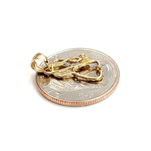 Load image into Gallery viewer, 14K Yellow Gold 3D medical stethoscope doctor nurse Pendant Fine Jewelry 1g
