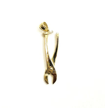 Load image into Gallery viewer, 14k Yellow Gold 3D Pliers Pendant charm Movable tools Gift fine jewelry 2.6g
