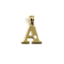 Load image into Gallery viewer, 14k Yellow gold Solid initial A Plus pendant charm alphabet fine jewelry 1.3g

