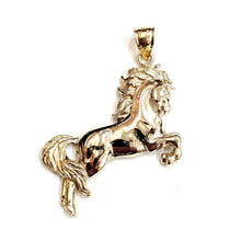 Load image into Gallery viewer, New 14k yellow solid Gold horse full body animal Pendant charm fine jewelry 5.4g

