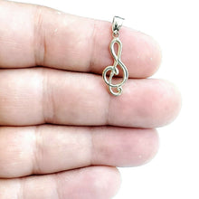Load image into Gallery viewer, New 14k solid yellow Gold music sign note Pendant gift fine jewelry 1.1g
