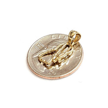 Load image into Gallery viewer, 14K Yellow Gold 3D medical stethoscope doctor nurse Pendant Fine Jewelry 1g
