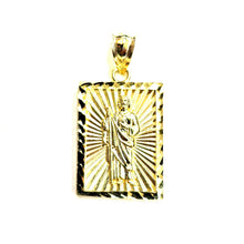 Load image into Gallery viewer, 10k yellow gold saint Jude San Juda pendant charm religious Fine jewelry 3.2g
