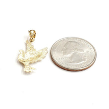 Load image into Gallery viewer, New 14k yellow Gold Dove bird Pendant charm wings love gift fine jewelry 1.9g

