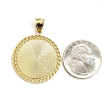 Load image into Gallery viewer, New 10k yellow Gold round Freemason Masonic Pendant 1.18" religious jewelry 5.3g
