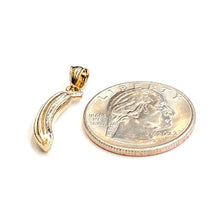 Load image into Gallery viewer, New 14k yellow gold 3D banana platano fruit pendant charm fine jewelry 3g
