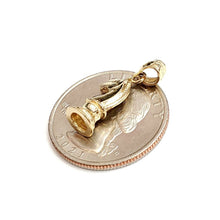Load image into Gallery viewer, 14k yellow Gold tiny 3D horse chess piece Pendant charm gift fine jewelry 2g

