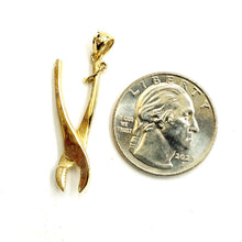 Load image into Gallery viewer, 14k Yellow Gold 3D Pliers Pendant charm Movable tools Gift fine jewelry 2.6g
