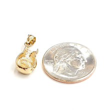 Load image into Gallery viewer, New 14k yellow gold classic boxing glove charm pendant gift fine jewelry 2.5g
