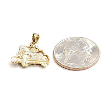 Load image into Gallery viewer, New 14k yellow Gold truck car trucking Pendant charm gift fine jewelry 3.1g
