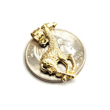 Load image into Gallery viewer, 14k yellow solid Gold Giraffe full body animal Pendant charm fine jewelry 1.7g
