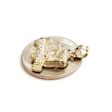 Load image into Gallery viewer, New 14k yellow Gold truck car trucking Pendant charm gift fine jewelry 3.1g
