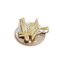 Load image into Gallery viewer, New 14k yellow gold graduation hat diploma pendant education school jewelry 2.7g
