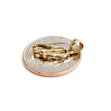 Load image into Gallery viewer, 14K Yellow Gold 3D medical stethoscope doctor nurse Pendant Fine Jewelry 1g
