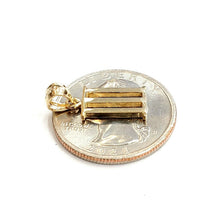 Load image into Gallery viewer, New 14KT Yellow Gold Solid Roman number 3 Pendant charm gift Fine Jewelry 1.3g
