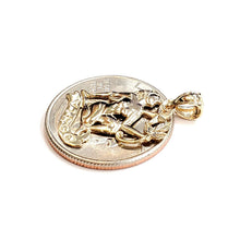 Load image into Gallery viewer, New 14k yellow Gold Virgo zodiac sign Pendant charm astrology fine jewelry 1.8g
