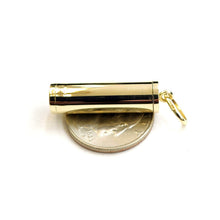 Load image into Gallery viewer, 10k yellow gold 3D Urn pendant For Cremation Ashes Cylinder fine jewelry 6.8g
