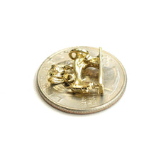 Load image into Gallery viewer, New 14k yellow Gold solid 3D Sewing Machine Pendant Taylor Tool fine jewelry 2g
