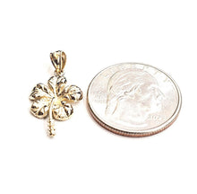 Load image into Gallery viewer, New 14k yellow Gold Hawaiian Hibiscus Plumeria flower Pendant fine jewelry 1.8g
