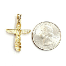 Load image into Gallery viewer, New 14k yellow gold Totem pole Mythology pendant fine jewelry 1.8g
