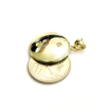 Load image into Gallery viewer, New 10k solid yellow Gold yin ying yang taoist symbol Pendant jewelry 0.96" 3g
