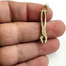 Load image into Gallery viewer, 14k Yellow Gold 3D Pliers Pendant charm Movable tools Gift fine jewelry 2.6g
