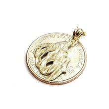 Load image into Gallery viewer, 10K Yellow Gold Nugget Allah Islamic God Pendant Charm religious jewelry 1.4g
