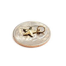 Load image into Gallery viewer, 14k yellow gold tiny star pendant charm celestial astronomy fine jewelry 0.5g
