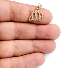 Load image into Gallery viewer, New 14K Yellow Gold Allah Islamic God Pendant Charm religious fine jewelry 1.3g

