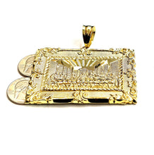 Load image into Gallery viewer, New 10k yellow gold last supper pendant charm fine gift religions jewelry 32.8g
