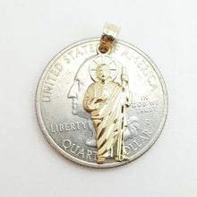 Load image into Gallery viewer, 10k yellow gold saint Jude juda pendant charm fine religious gift jewelry 0.8g
