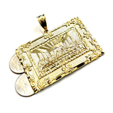 Load image into Gallery viewer, New 10k yellow gold last supper pendant charm fine gift religions jewelry 32.8g
