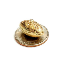 Load image into Gallery viewer, 14k yellow Gold football 3D ball Pendant charm fine sport jewelry unisex 4.4g
