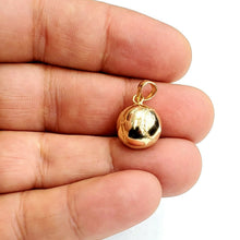 Load image into Gallery viewer, New 14k yellow Gold 3D baseball Pendant charm sport game fine jewelry gift 3.3g

