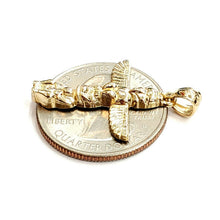 Load image into Gallery viewer, New 14k yellow gold Totem pole Mythology pendant fine jewelry 1.8g
