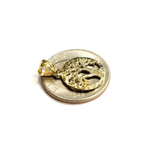 Load image into Gallery viewer, 10k Yellow gold round tree of life lucky pendant charm fine Jewelry gift 1.3g
