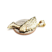 Load image into Gallery viewer, 10k yellow solid Gold Egyptian queen Nefertiti head Pendant fine jewelry 2.7g
