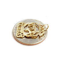 Load image into Gallery viewer, New 14k yellow Gold libra zodiac sign Pendant charm gift fine jewelry 1.2g
