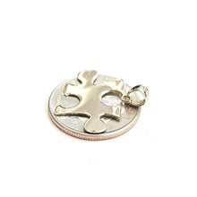 Load image into Gallery viewer, New 14k yellow Gold puzzle piece Pendant charm unisex gift fine jewelry 1.8g
