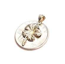 Load image into Gallery viewer, New 14k yellow Gold Hawaiian Hibiscus Plumeria flower Pendant fine jewelry 1.8g
