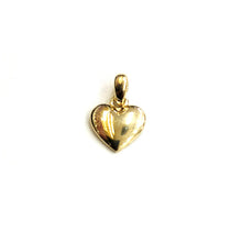 Load image into Gallery viewer, 14k yellow Gold Tiny shiny Heart pendant charm fine gift jewelry for women 0.5g
