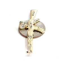 Load image into Gallery viewer, 14k yellow Gold AK-47 machine gun military rifle Pendant charm fine gift 3.4g

