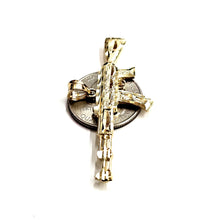 Load image into Gallery viewer, 14k yellow Gold AK-47 machine gun military rifle Pendant charm fine gift 8.7g
