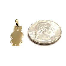 Load image into Gallery viewer, 14k yellow Gold Miffy Rabbit Bunny animal Pendant charm Gift fine jewelry 1.1g
