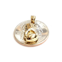 Load image into Gallery viewer, New 14k yellow gold classic boxing glove charm pendant gift fine jewelry 2.5g
