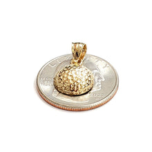 Load image into Gallery viewer, New 14k yellow Gold golf ball Pendant charm sport fine jewelry gift unisex 1.8g
