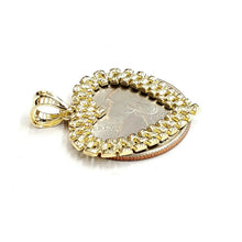 Load image into Gallery viewer, New 10k yellow gold heart pendant charm love Amor fine gift women jewelry 1.9g
