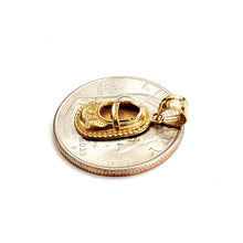 Load image into Gallery viewer, 14K Yellow Gold 3D Classic baby boy Shoe Charm Pendant gift Fine Jewelry 1.4g

